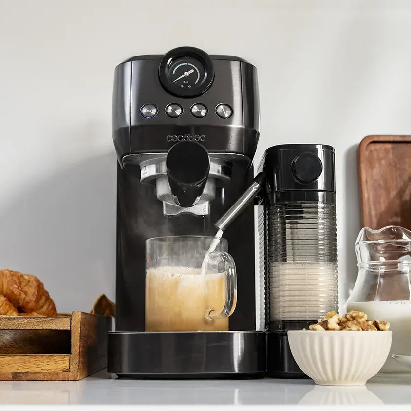 Cecotec 01985 Power Espresso 20 Steel Pro Latte Semiautomatic Coffee Machine Karos Presszó Kávéfőző
