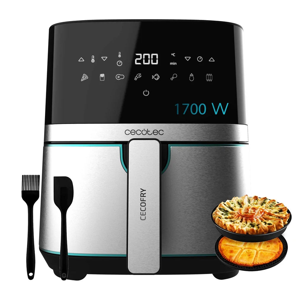 Cecotec Cecofry 5500 Pro Forrólevegős Sütő - Acél