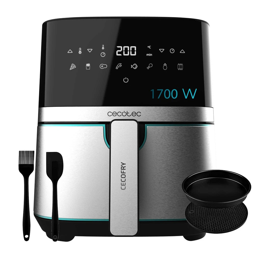 Cecotec Cecofry 5500 Pro Forrólevegős Sütő - Acél