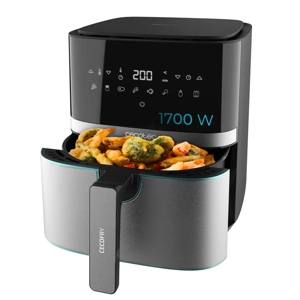 Cecotec Cecofry 5500 Pro Forrólevegős Sütő - Acél