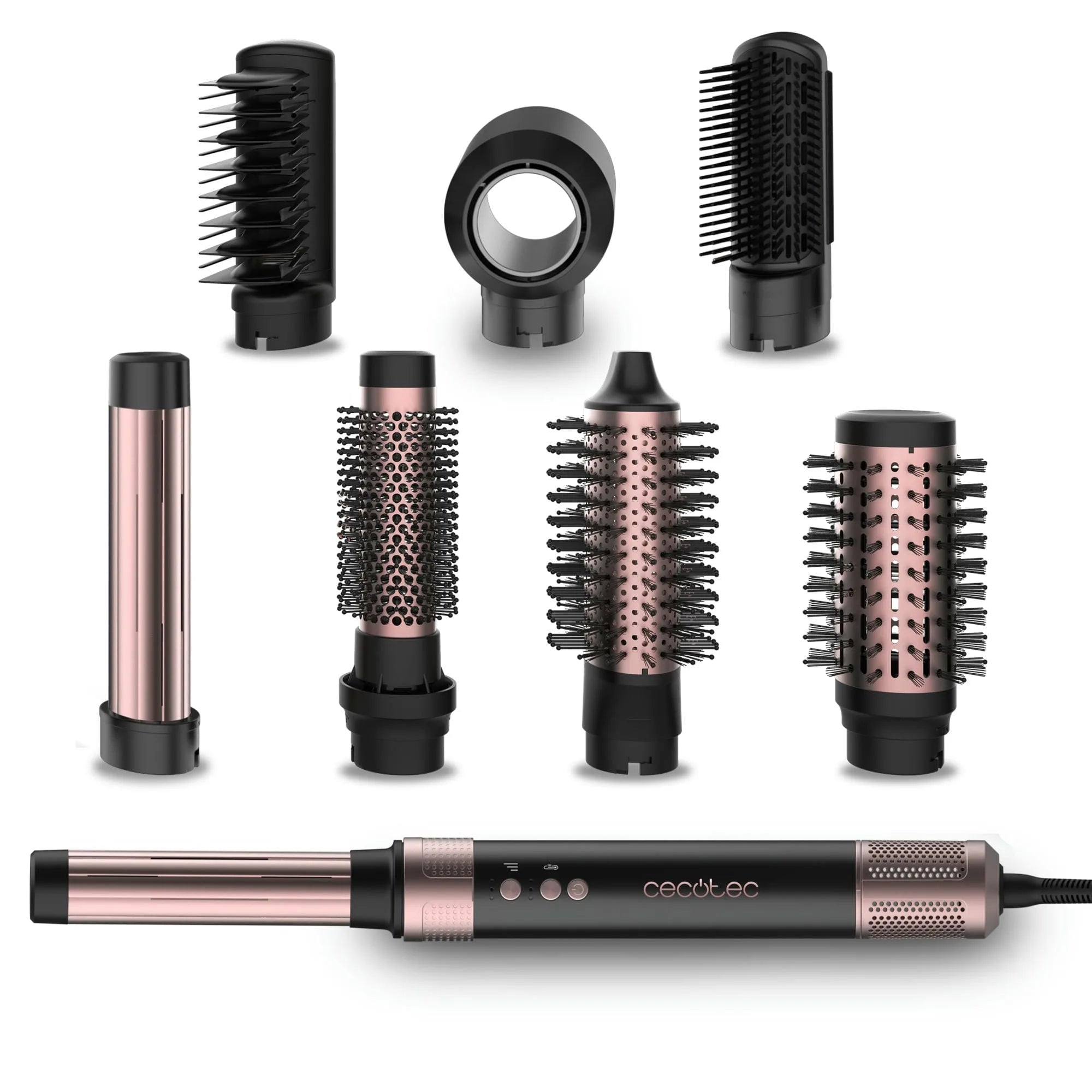 Cecotec Bamba CeramicCare AirGlam Black - Hajformázó és hajszárító