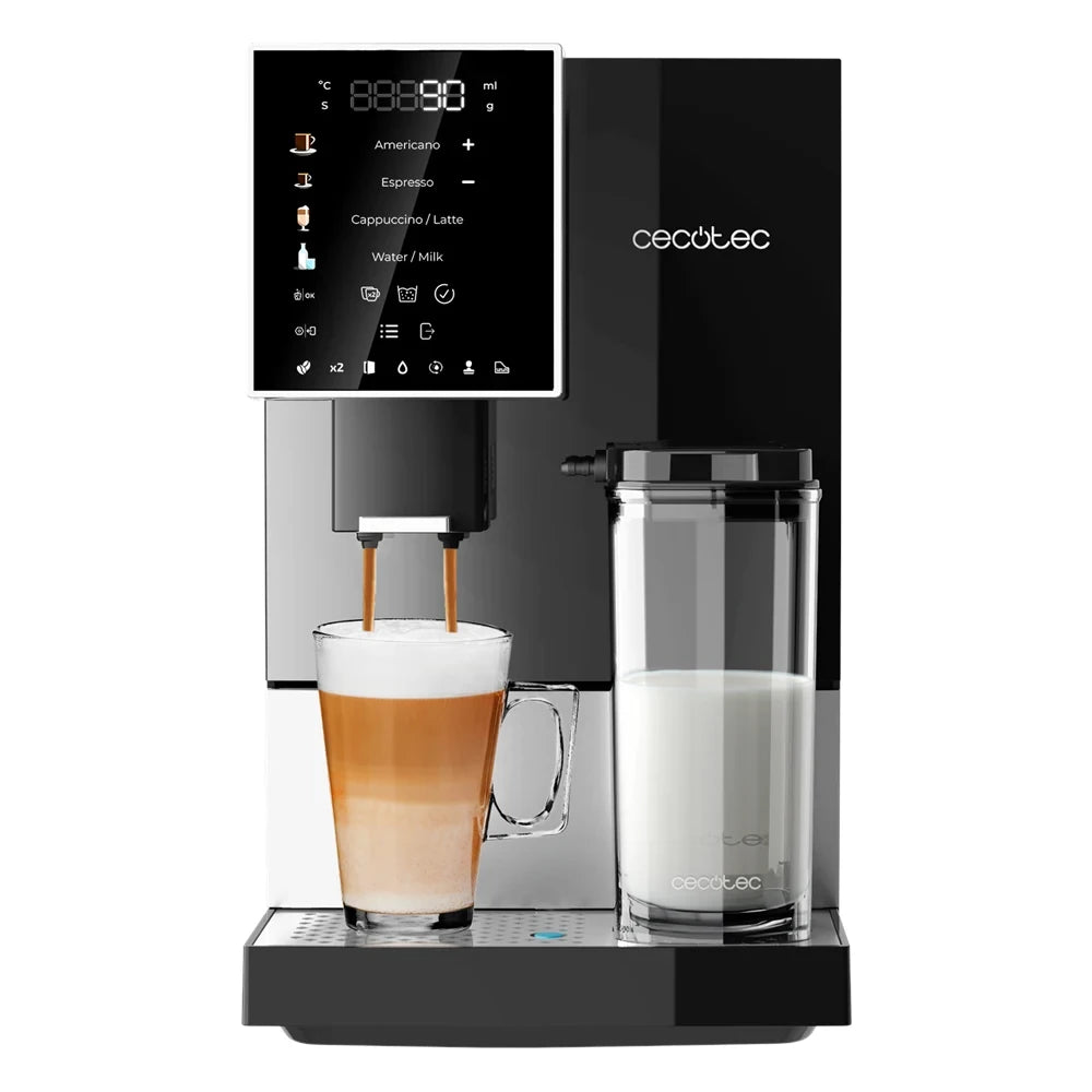 Cecotec Cremmaet Compactccino Black Silver Szuperautomata Eszpresszó Kávéfőző