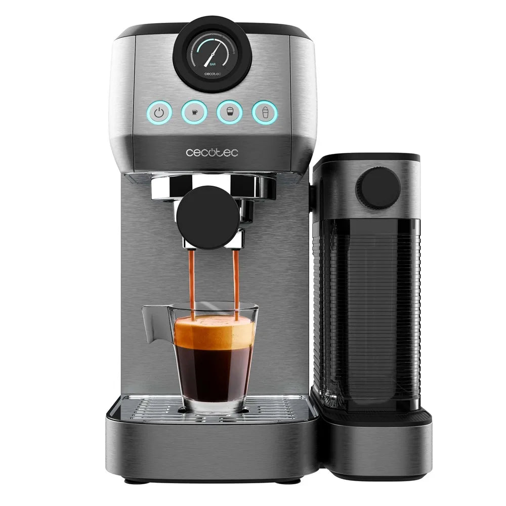 Cecotec 01985 Power Espresso 20 Steel Pro Latte Semiautomatic Coffee Machine Karos Presszó Kávéfőző