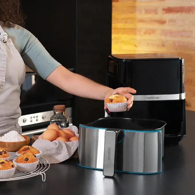 Cecotec Cecofry 5500 Pro Forrólevegős Sütő - Acél